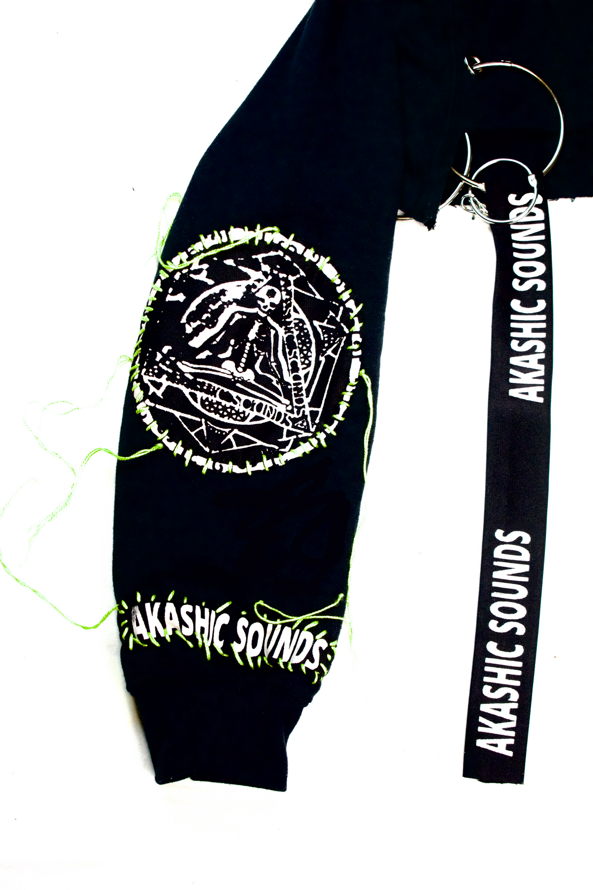 Tech Distressed Cropped Hoodie