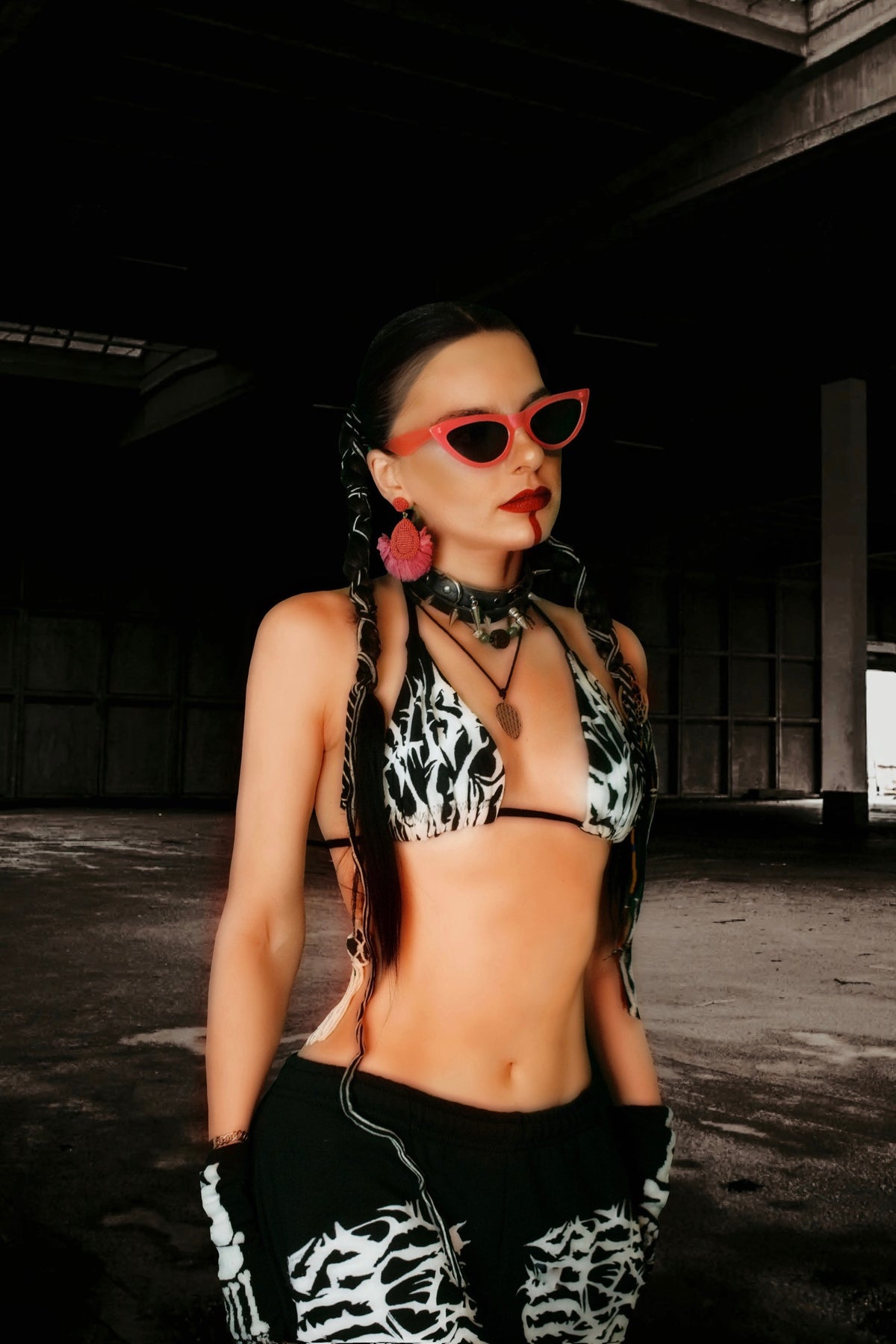 Metal Band Font Bra