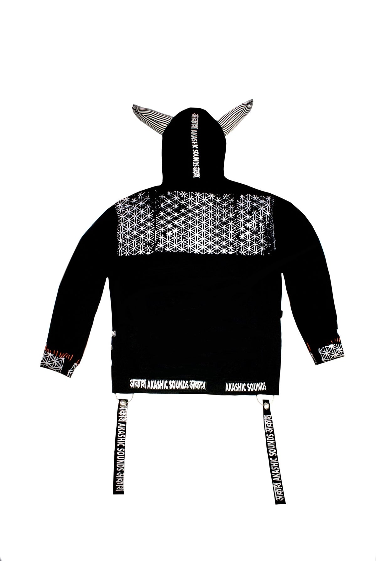 Striped Horn Hoodie