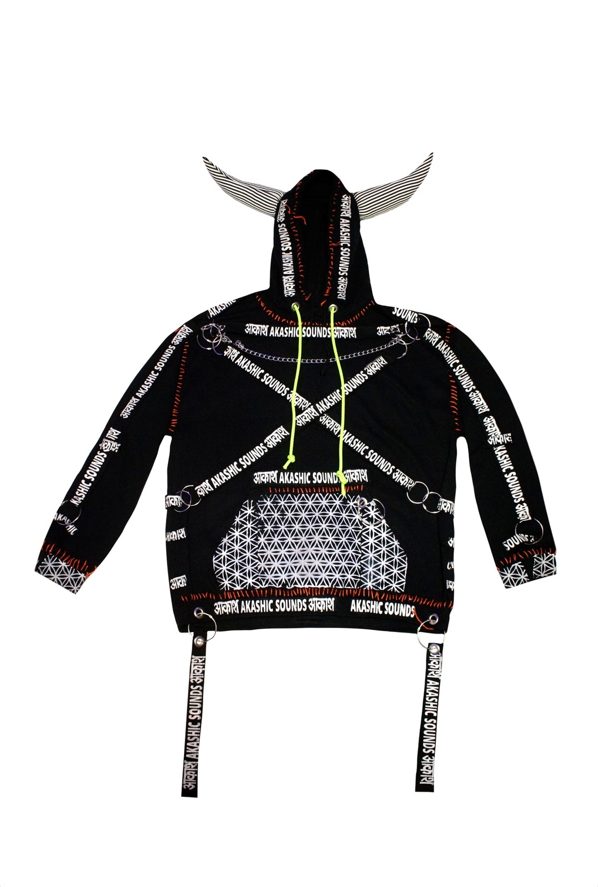 Striped Horn Hoodie