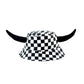 CHECKERED BUCKET HAT
