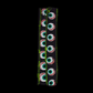 Eyeball Patchwork Leg Warmer