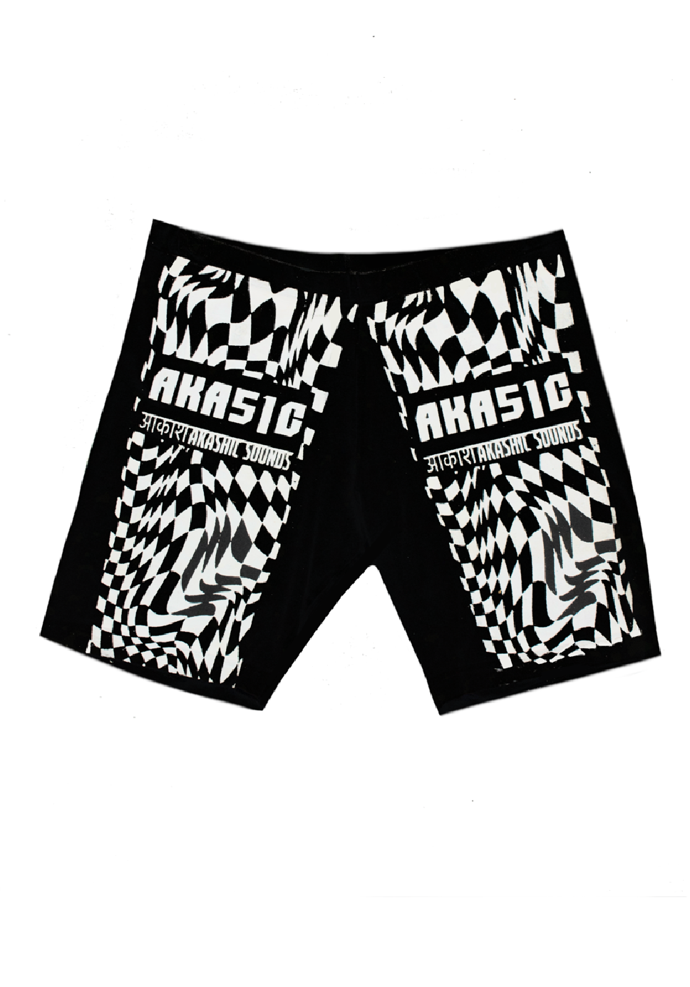 AKA51C Checkered Biker Shorts