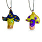 Blue Cap Mushroom Necklace