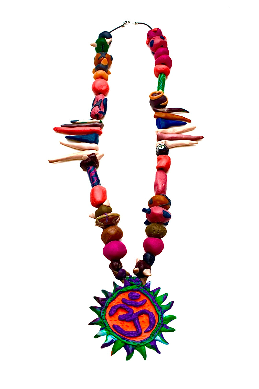 Om Shakti Necklace (Purple)
