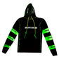 Distressed Striped Hoodie
