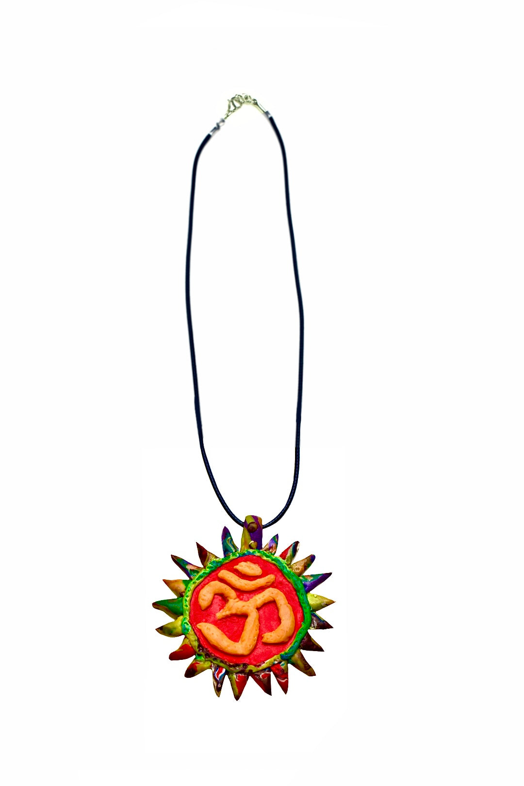 Om Shakti Pendant (Orange)