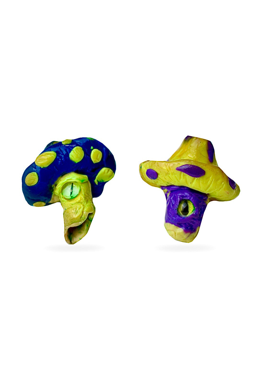 Yellow Cap Mushroom Bead