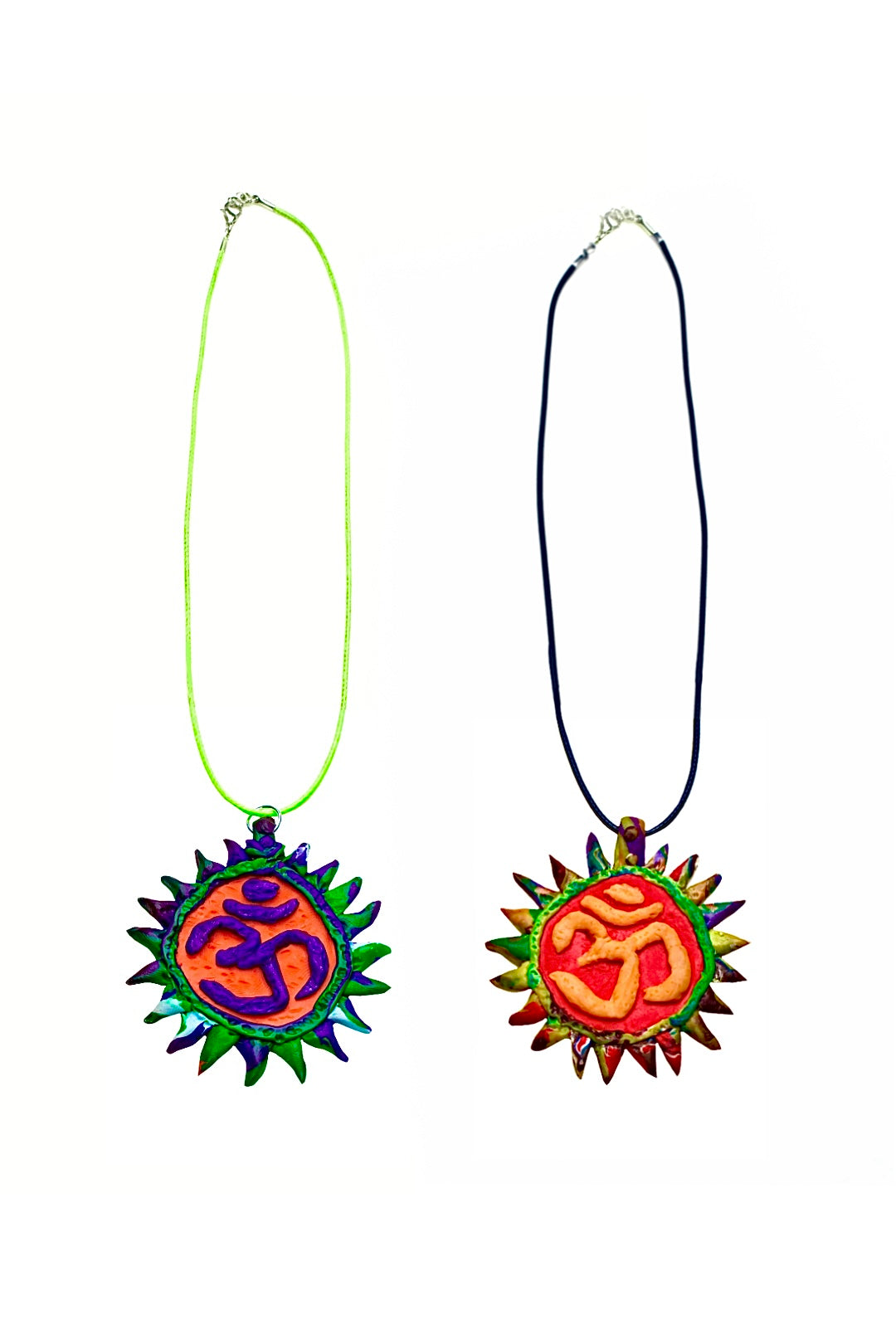 Om Shakti Pendant (Purple)