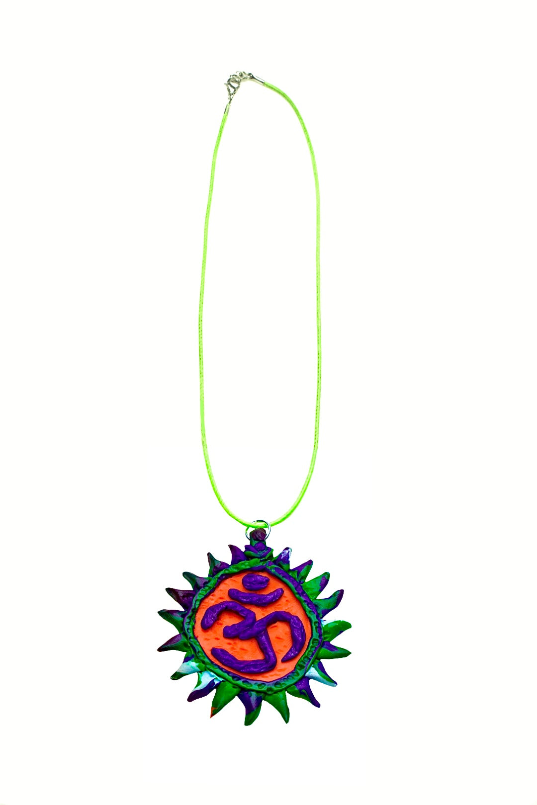 Om Shakti Pendant (Purple)